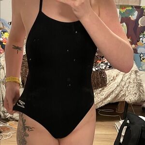 Speedo Classic Black One-Piece Swimsuit